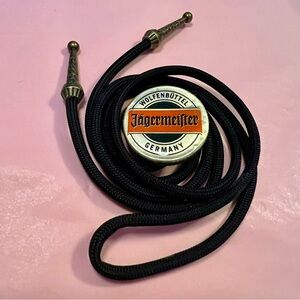 Jägermeister Black and Gold Bottle Cap Bolo Tie